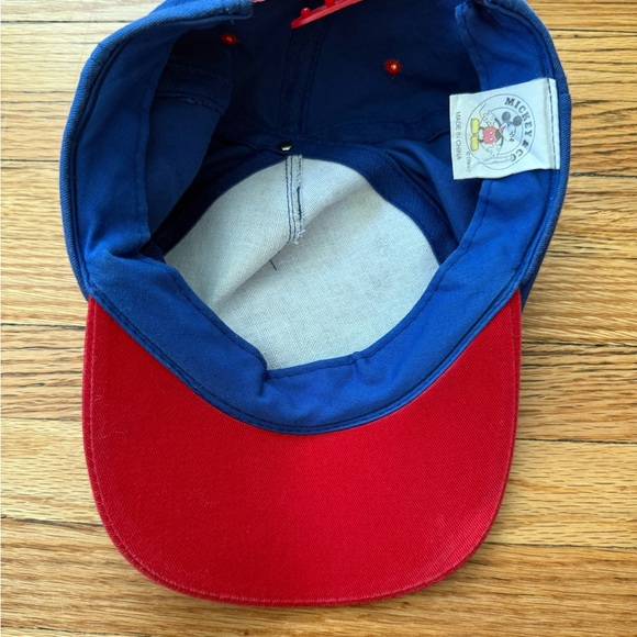 Vintage 90s Mickey & Co Snapback Colorblock Hat - Picture 3 of 4